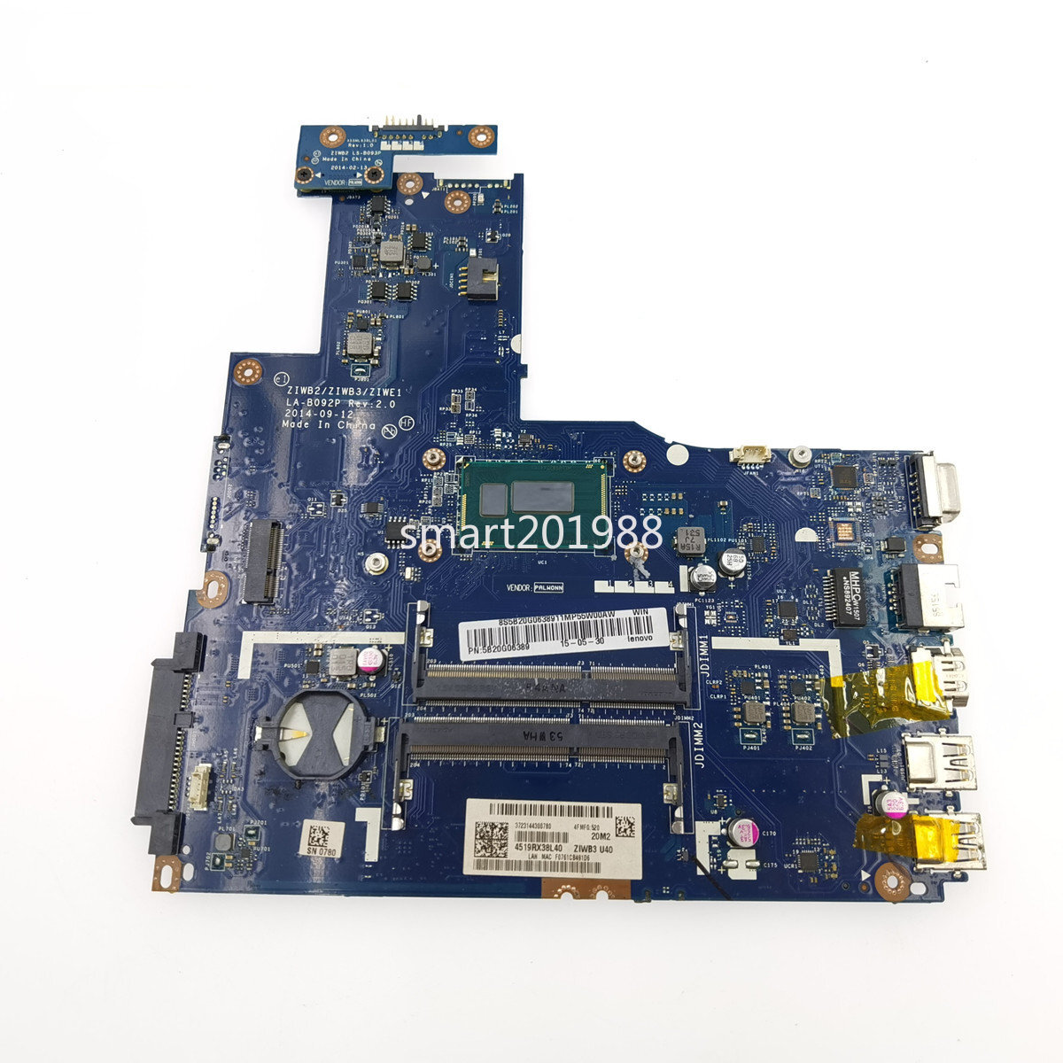 For lenovo B40-70 B40-80 Motherboard 2957U 3205U 3558U 3825U I3 I5