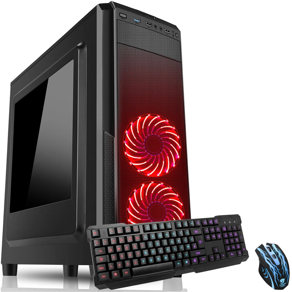 ULTRA FAST QUAD CORE 4.0Ghz 16GB 1TB DESKTOP GAMING PC COMPUTER AMD Dominator