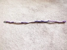 Handmade Dread Locks Fairy Braid Hair Clip Purples 21 Inch One of Kind