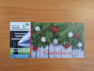 Gutschein 10,00€ von m-n rainman Bewässerungssysteme für z ...