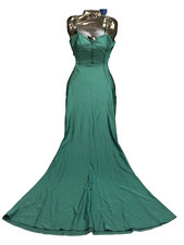 Fashion Nova Shine And Fine Backless Maxi Dress - Hunter (Green) Sz XL