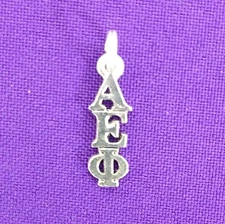Alpha Epsilon Phi Sterling Plated Lavaliere Sorority Greek Ann Peden