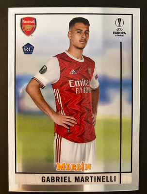 Topps Merlin Chrome 旗手怜央 1of1 世界1枚限定 1/1 2020-21 Topps Merlin Chrome UCL # 24 Gabriel Martinelli Arsenal