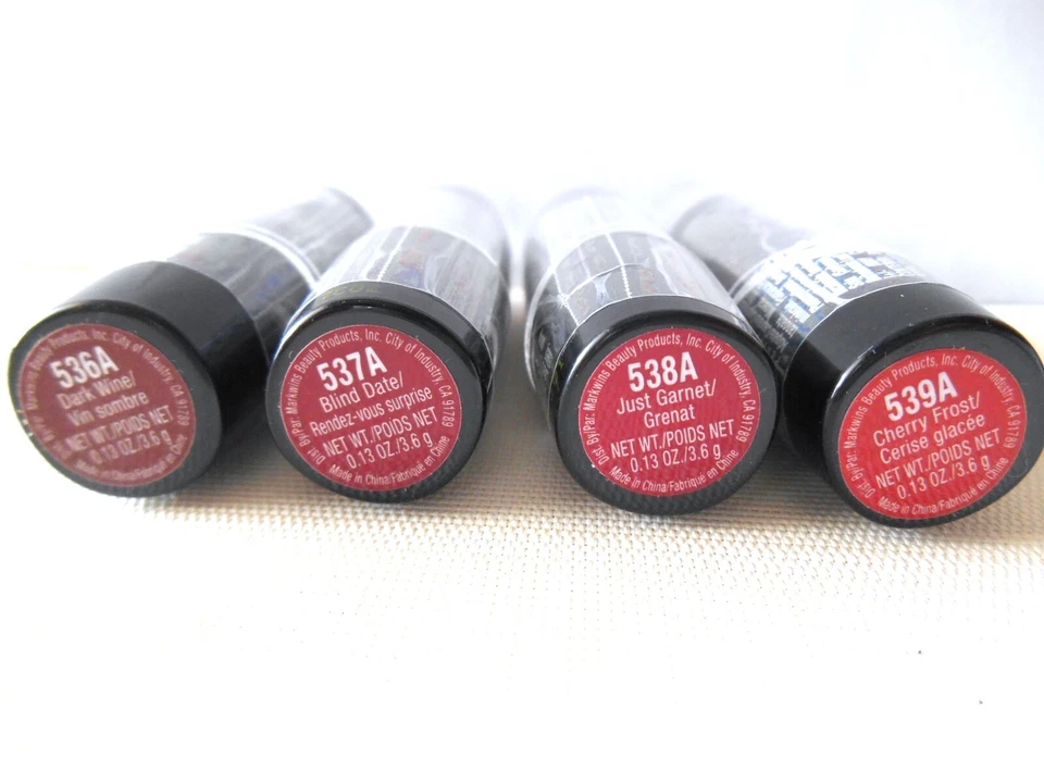 Lot of 4 Wet n Wild Lipsticks - Shades - 536A; 537A; 538A; 539A  SEALED - Image 4 of 4