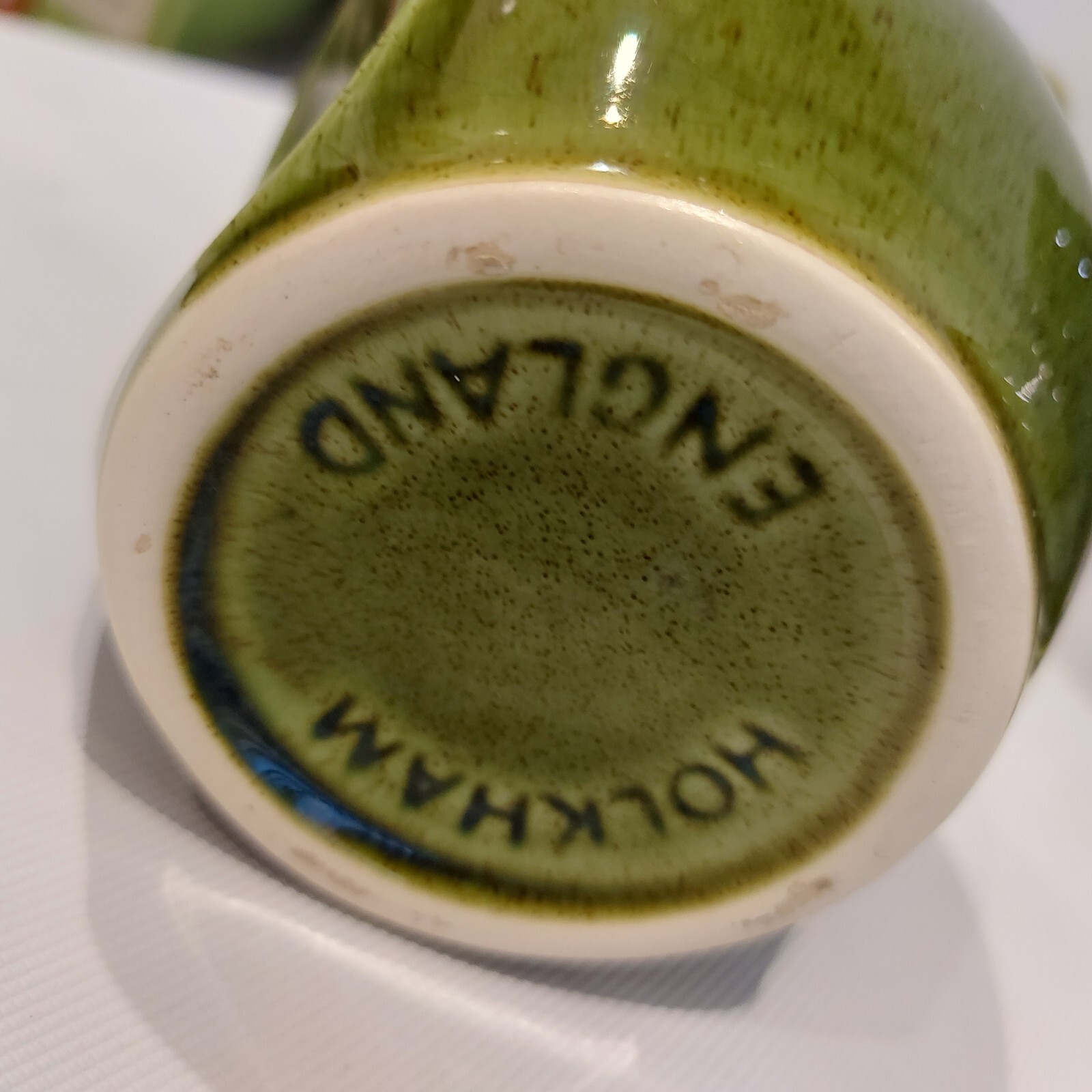 Vintage Holkham Pottery Owl Eye Coffee Set /Teaset Coffee Set Jug