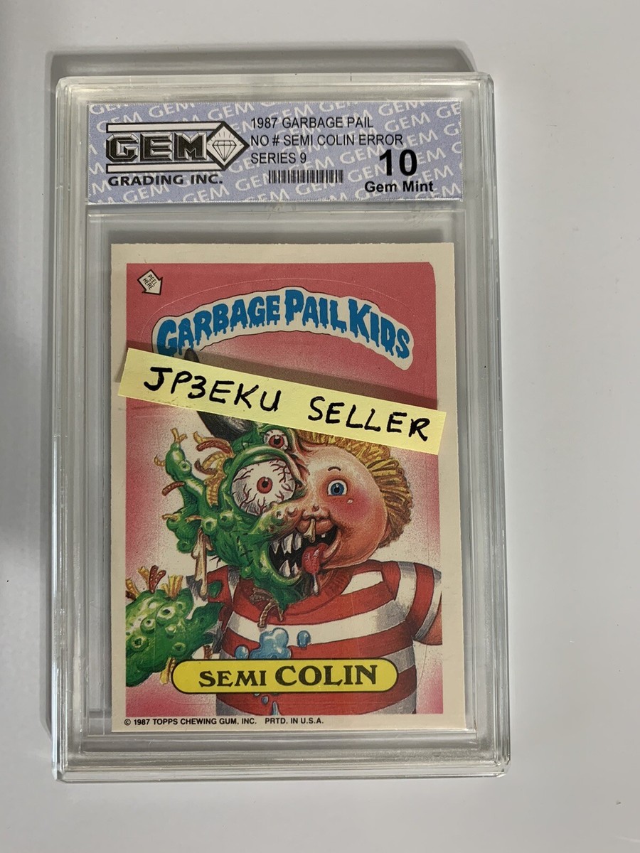 355b SEMI COLIN No Card Number ERROR GPK Garbage Pail Kids GGI 10