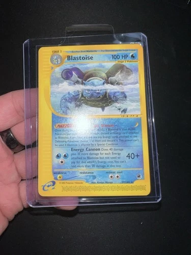 BLASTOISE 37/165 Expedition Base Set - Non Holo Rare Pokémon Card TCG NM