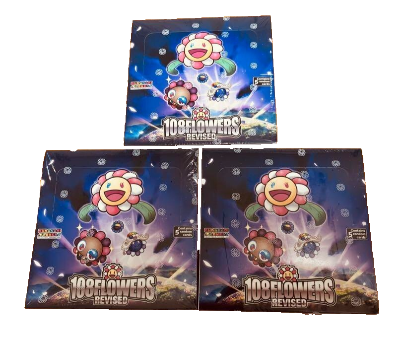 108フラワーズrevised 3BOX 英語版 Murakami 108 Flowers Revised Collectible Trading Cards 3 BOX