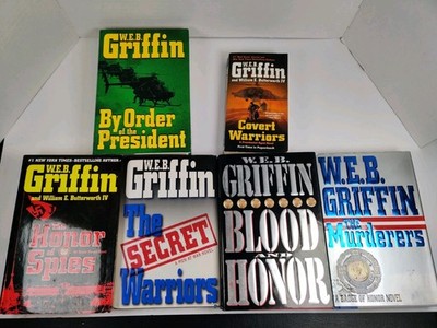 Lot Of 6 W.E.B. Griffin Books 1 Paperback 5 Hardcover