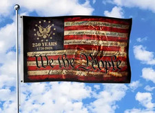 We The People 250th Anniversary Flag USA Freedom 1776-2026 decor