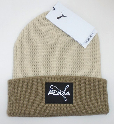 NEW MEN'S ''PUMA CUFFED LOGO BEANIE HAT WINTER STOCKING CAP'' Choose!