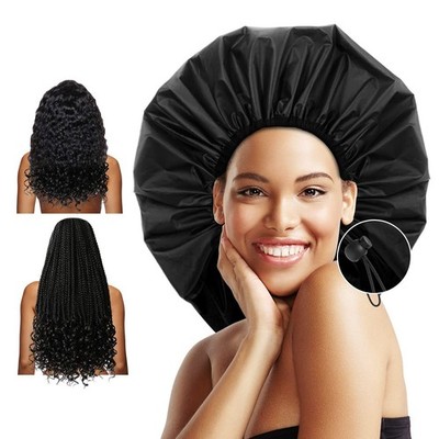 Extra Large Waterproof Shower Cap for Thick Hair, Braids  Dreadlocks