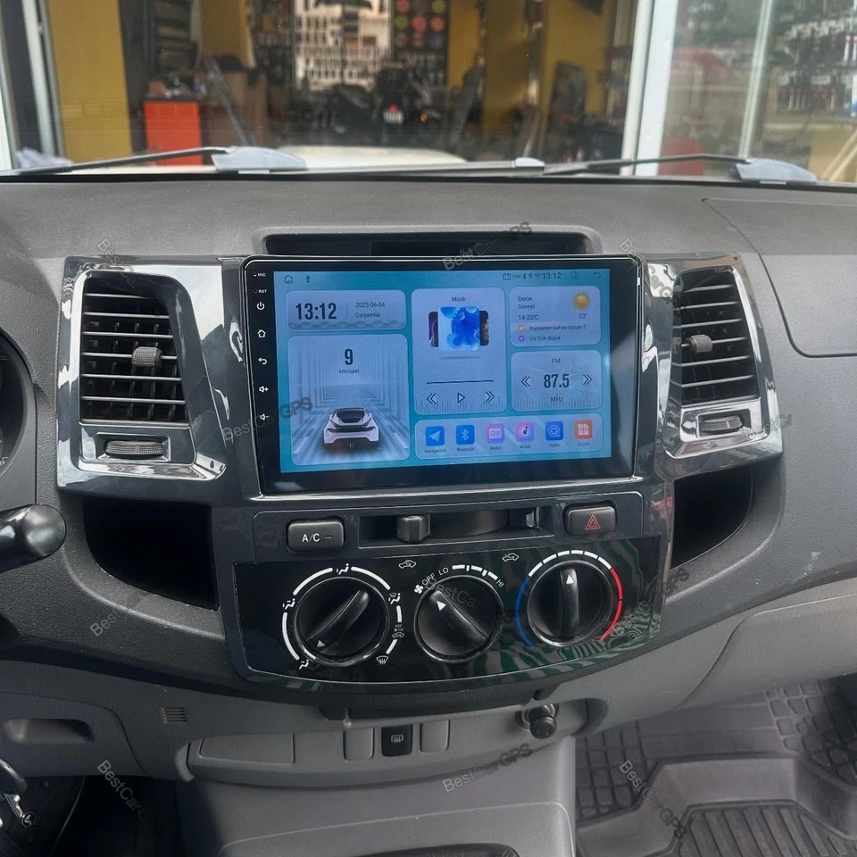 For 2005-2014 Toyota Fortuner Hilux Carplay Android 15 Car Stereo Radio GPS Navi Foto 2 de 4