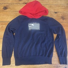 Vintage Polo Jeans Co RL Ralph Lauren Kids L Knit Hoodie Sweater Y2K
