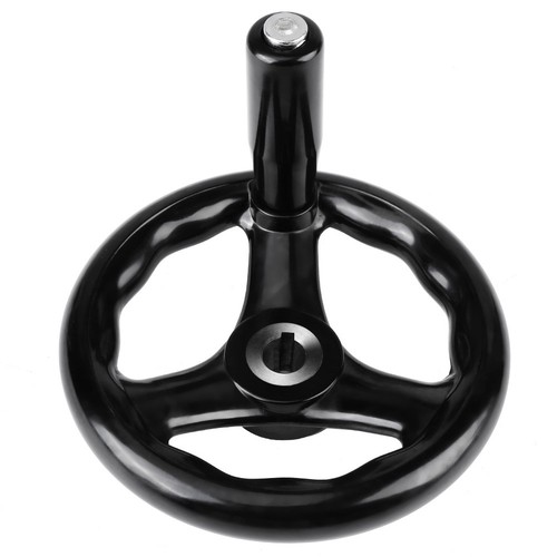 1PC 12*125mm Black Round 3 Spoke Hand Wheel For Lathe Milling Machine - Picture 1 of 7