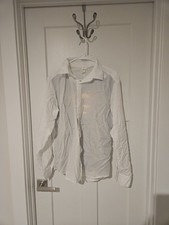 Mens White DC Comics Clark Kent Superman Costume Size M