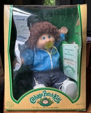 1983 Cabbage Patch Kids Brown/Blue Fuzzy Paci...