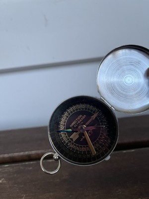 Vintage Rare  Compass ''Direction Of Al-Kaaba''Japan Top