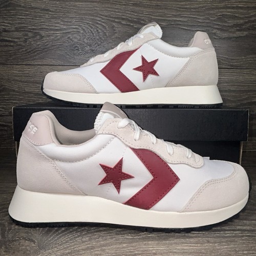 Converse Mens Omega Trainer Ox Dune White Red Athletic Casual Shoes Sneakers New