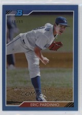 2020 Bowman Heritage Chrome Prospects Blue Refractor 18/99 Eric Pardinho vc5