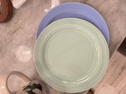 Lu-Ray Pastels Round Multicolor Ceramic Plate USA Printed Backstamp — photo 6