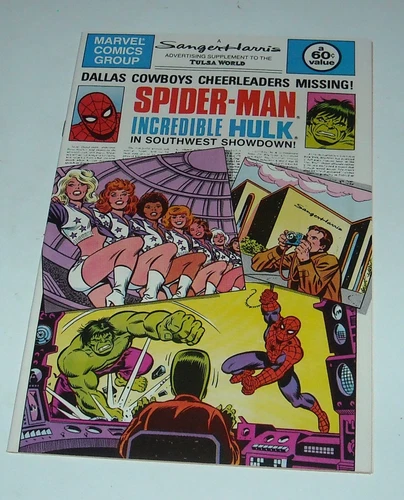 MARVEL COMICS SPIDER-MAN HULK REGIONAL NEWSPAPER GIVEAWAY COMIC 1982 HIGH GRADE