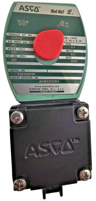 ASCO JKH8320G184 Solenoid Valve 120/60, 110/50 0-150PSI High Temp
