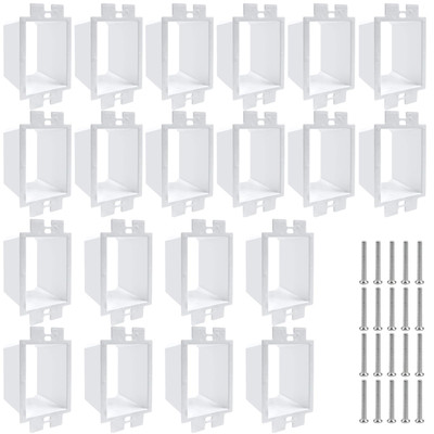 20 PCS BE1-2 Electrical Outlet Box Extenders with 40PCS Screws, (1-Gang) Elec...
