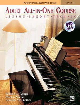 Alfred's Basic Adult All-in-One Course, Book 1 | Lesson - Theory - Technic