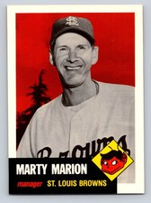1991 Topps Archives 1953 #302 Marty Marion St. Louis Browns - NM/MT