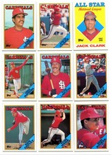 Lot Of (17) 1988 Topps Baseball Cards - St. Louis Cardinals