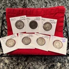 Lot of 7 Silver Washington Quarters 25C NO RESERVE
