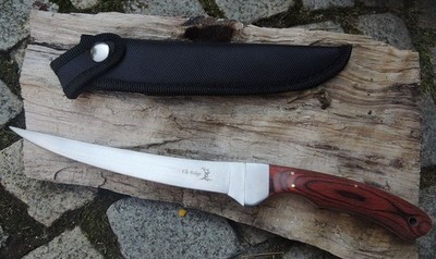 Elk Ridge Messer Filiermesser Filetiermesser 440 Stahl 31 cm + Scheide