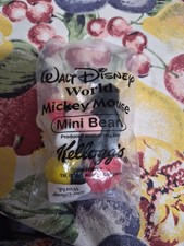Vtg 2001 Mickey Mouse Mini Bean Walt Disney World Kellogg's NEW SEALED