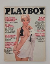 Playboy Oct 1981 Maud Adams James Bond 007 George Steinbrenner JFK Mystery
