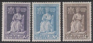 21) IRELAND EIRE 1953 HOLY YEAR 1953 COMPLETE SET UNUSED WITH GUM PERFECT