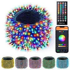 Minetom-Color-Changing-Christmas-Lights-Outdoor, 66Ft 200 LED Smart RGB Strin...