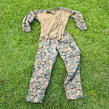 FROG Men's Flame Resistant Tan Combat Shirt Digital Camo Pants Set MarPat