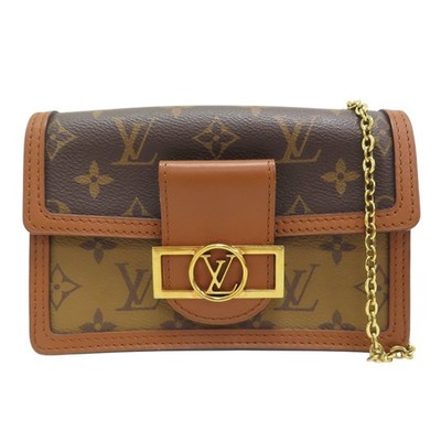 LOUIS VUITTON Dauphine Chain Wallet Monogram Reverse Canvas Shoulder Bag M68746