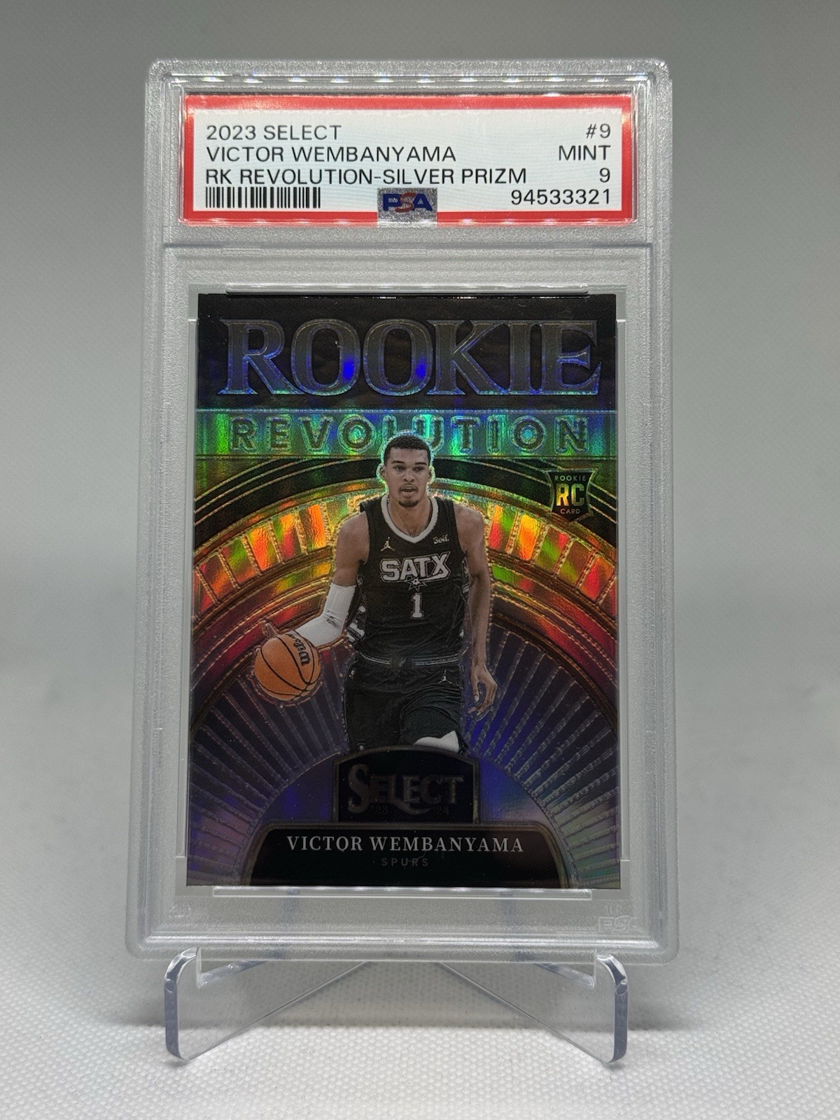 2023-24 Panini Select - Rookie Revolution Victor Wembanyama #9 Silver Prizm (RC)