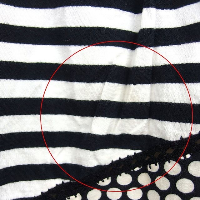 ALBEROBELLO Patchwork Flare Mini Cotton Lace Rib … - image 5