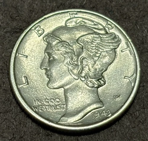 1943-P Mercury Dime - CH BU Uncirculated - 90% Silver