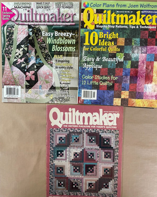 QuiltMaker Magazine  - Lot of 3