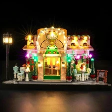 LED Lighting Only, Compatible with Lego Icons French Café 10362 - Not Come with 