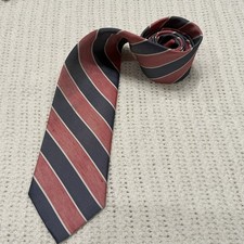 Brooks Brothers Makers 100 Linen Blue and red Italian made tie
