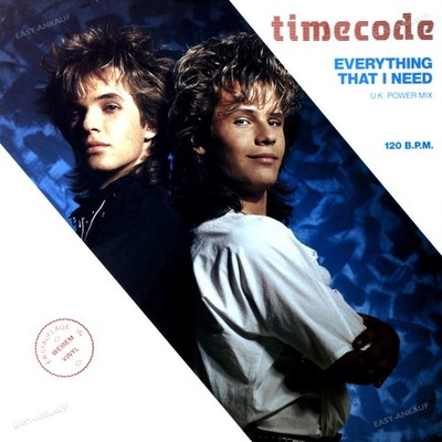 Timecode - Everything That I Need Maxi White Vinyl (VG+) ''