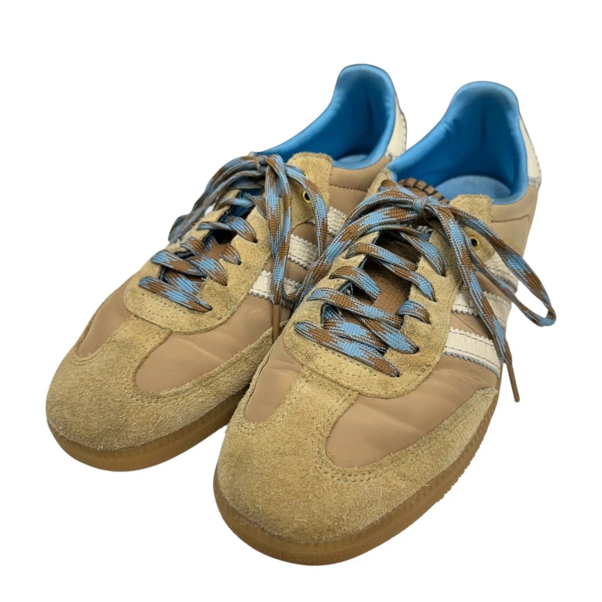 Adidas Wales Bonner Nylon Samba Sneakers Ih3261 Beige Blue Size 27.5Cm 310 GUc36