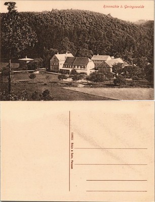 Postcard Geringswalde lot at the gutter mill 1913