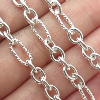 アクセサリー vintage figaro chain silver necklace 925 Sterling Silver Vintage Figaro Chain Necklace 16