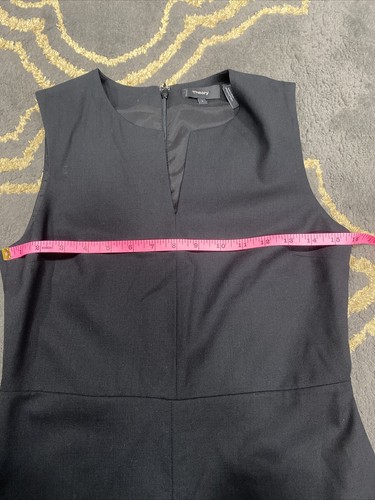 Theory Miyani Split Front Dress in Sevona Wool Size 2 Womens Sleeveless - Picture 4 of 10